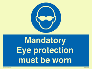 M10369: Mandatory eye protection must be worn