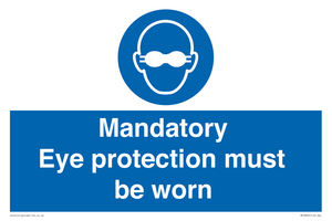 M10369: Mandatory eye protection must be worn