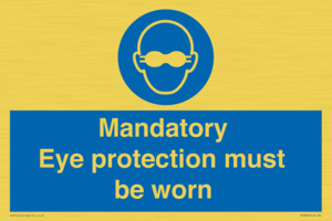 M10369: Mandatory eye protection must be worn