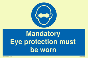 M10369: Mandatory eye protection must be worn