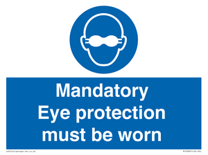 M10369: Mandatory eye protection must be worn