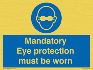 M10369: Mandatory eye protection must be worn