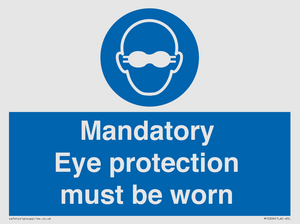 M10369: Mandatory eye protection must be worn