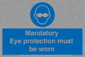 M10369: Mandatory eye protection must be worn