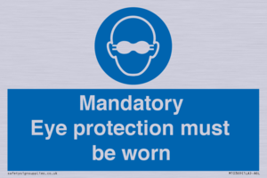 M10369: Mandatory eye protection must be worn