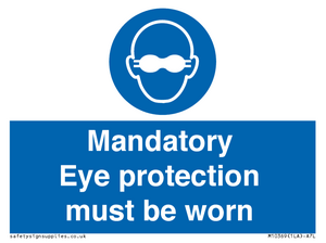 M10369: Mandatory eye protection must be worn
