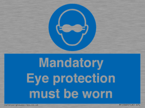 M10369: Mandatory eye protection must be worn