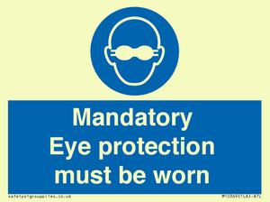 M10369: Mandatory eye protection must be worn