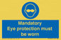 M10369: Mandatory eye protection must be worn