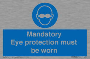 M10369: Mandatory eye protection must be worn
