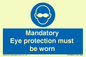 M10369: Mandatory eye protection must be worn