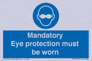 M10369: Mandatory eye protection must be worn