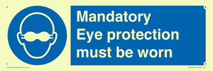 M10369: Mandatory eye protection must be worn