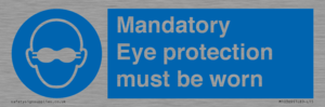 M10369: Mandatory eye protection must be worn