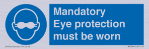 M10369: Mandatory eye protection must be worn