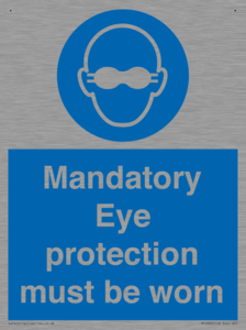 M10369: Mandatory eye protection must be worn