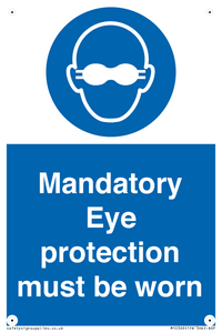 M10369: Mandatory eye protection must be worn