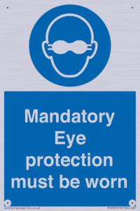 M10369: Mandatory eye protection must be worn