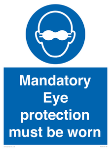 M10369: Mandatory eye protection must be worn