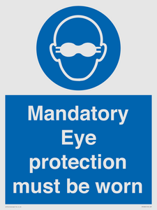 M10369: Mandatory eye protection must be worn