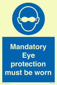 M10369: Mandatory eye protection must be worn