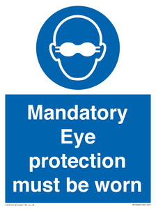 M10369: Mandatory eye protection must be worn
