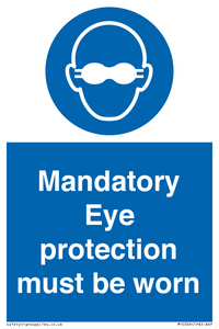 M10369: Mandatory eye protection must be worn