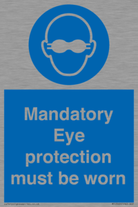 M10369: Mandatory eye protection must be worn