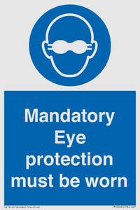 M10369: Mandatory eye protection must be worn