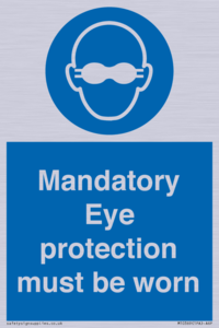 M10369: Mandatory eye protection must be worn