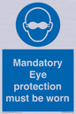 M10369: Mandatory eye protection must be worn