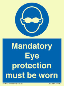 M10369: Mandatory eye protection must be worn