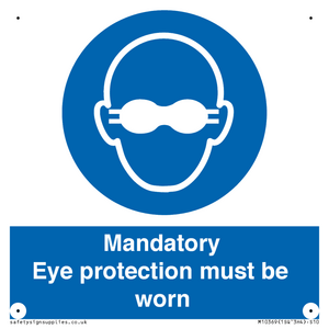 M10369: Mandatory eye protection must be worn