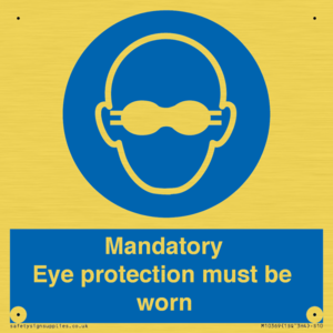 M10369: Mandatory eye protection must be worn