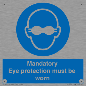 M10369: Mandatory eye protection must be worn