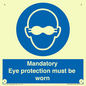 M10369: Mandatory eye protection must be worn