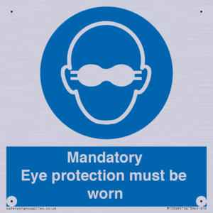 M10369: Mandatory eye protection must be worn
