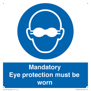 M10369: Mandatory eye protection must be worn