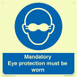 M10369: Mandatory eye protection must be worn