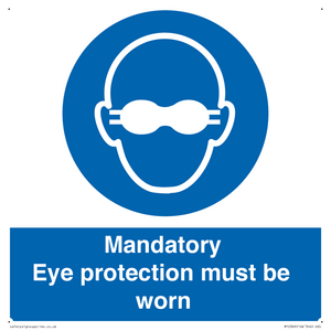 M10369: Mandatory eye protection must be worn
