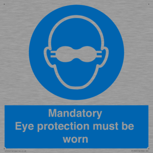 M10369: Mandatory eye protection must be worn