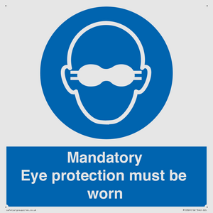 M10369: Mandatory eye protection must be worn