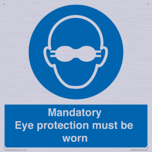 M10369: Mandatory eye protection must be worn