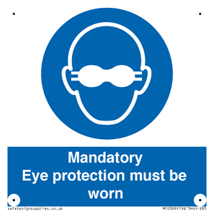 M10369: Mandatory eye protection must be worn