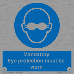 M10369: Mandatory eye protection must be worn