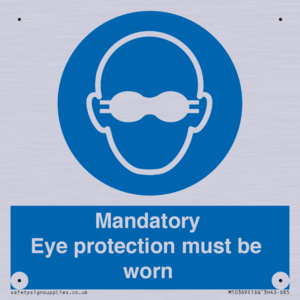 M10369: Mandatory eye protection must be worn