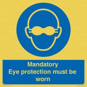 M10369: Mandatory eye protection must be worn