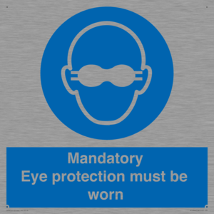 M10369: Mandatory eye protection must be worn