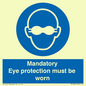 M10369: Mandatory eye protection must be worn