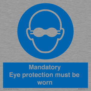 M10369: Mandatory eye protection must be worn